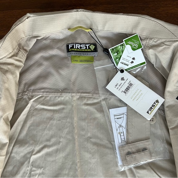 NEW First Tactical Tactix BDU Shirt SS Large Reg Khaki NWT Police Security - Picture 7 of 8